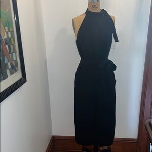 ABS Allen Schwartz Black Halter Dress 10